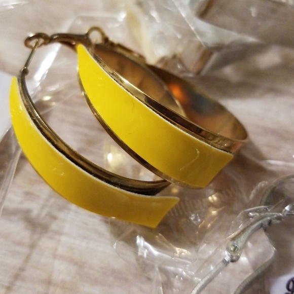 E2002🚨BUNDLE BUY🚨 7 pr Chunky Hoops (Project Earrings) - Picture 2 of 3